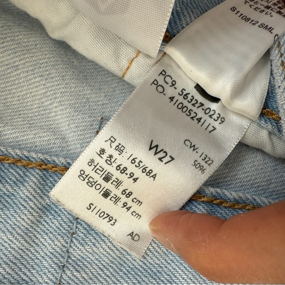 Levi’s 501 Origianl Denim Shorts Cutoffs Ojai Lake 27 - Picture 5 of 6